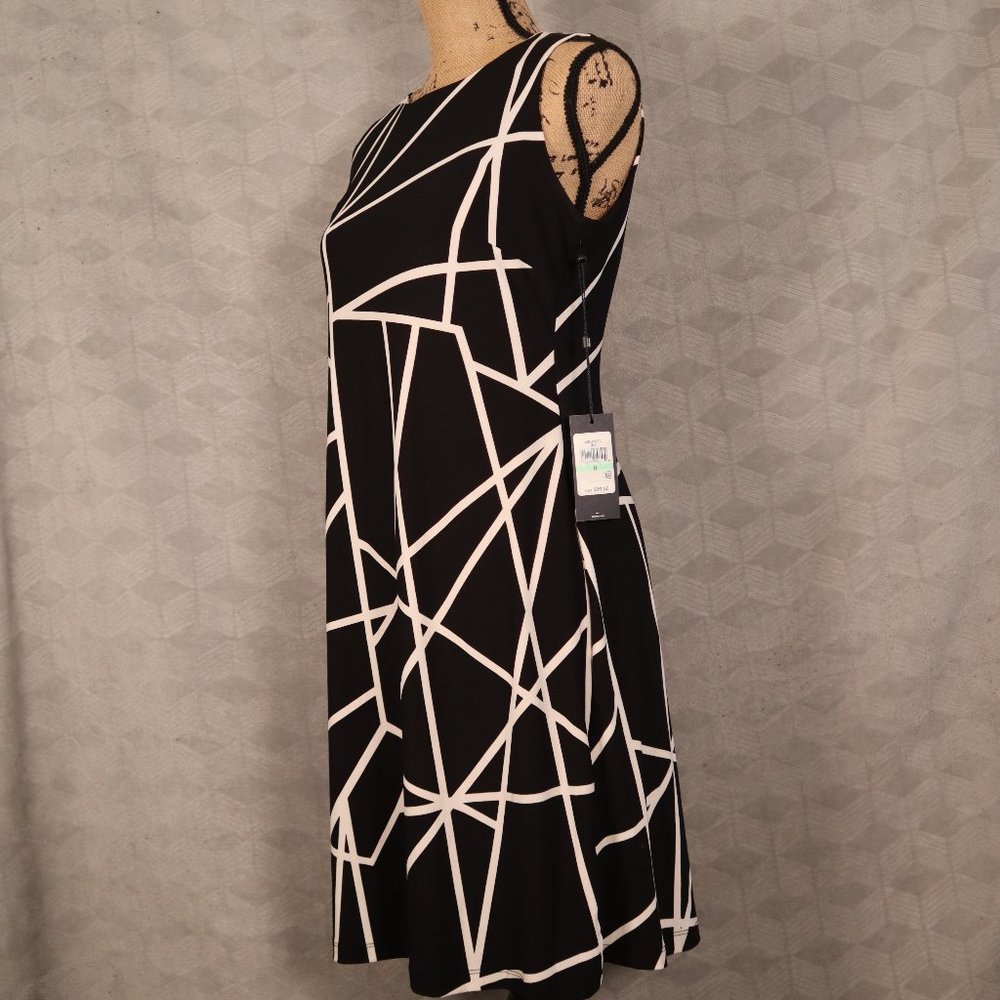 NWT Timmy Hilfiger Geometric Pattern Dress - Picture 3 of 6